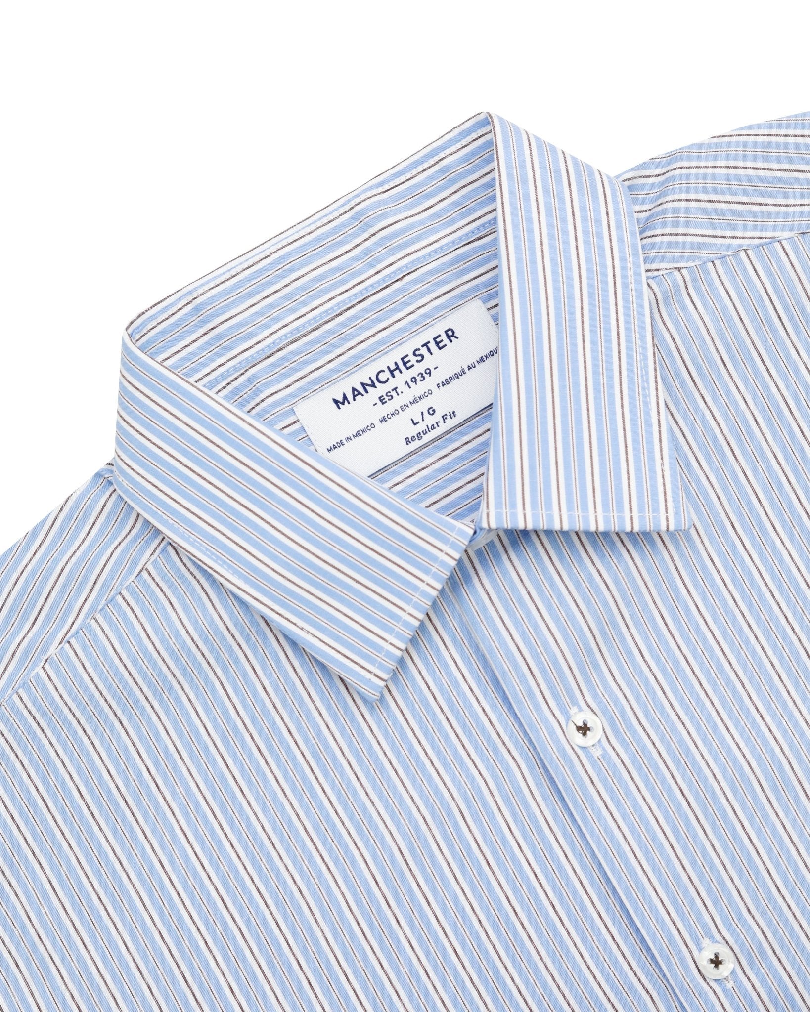 Manchester Camisa Casual Rayas – Manga Larga Regular Fit - Manchester