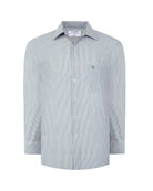 Manchester Camisa Casual Rayas Un Bolsillo Manga Larga - Manchester
