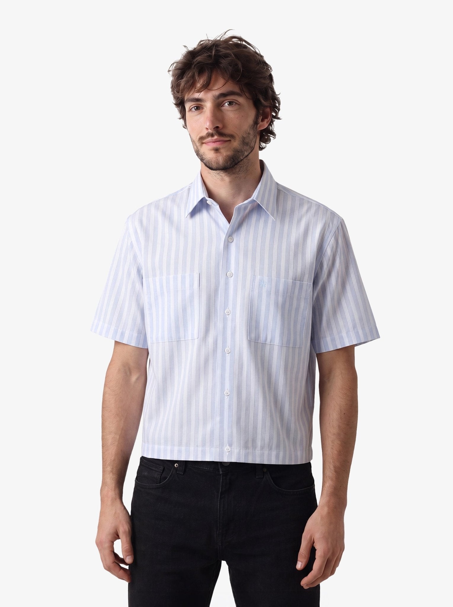 Manchester Camisa Casual Regular Fit Estilo Chazarilla – Rayas Verticales - Manchester