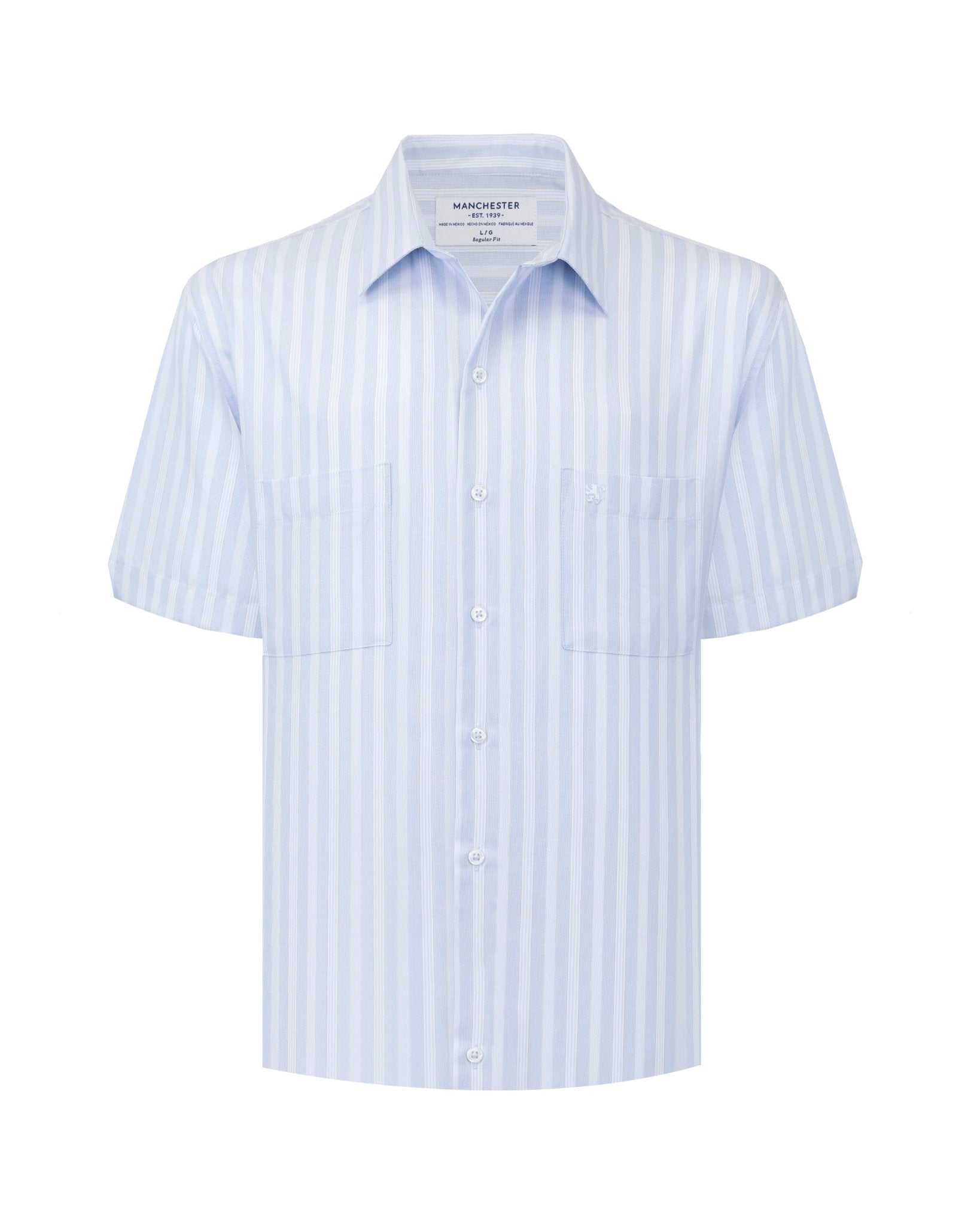 Manchester Camisa Casual Regular Fit Estilo Chazarilla – Rayas Verticales - Manchester