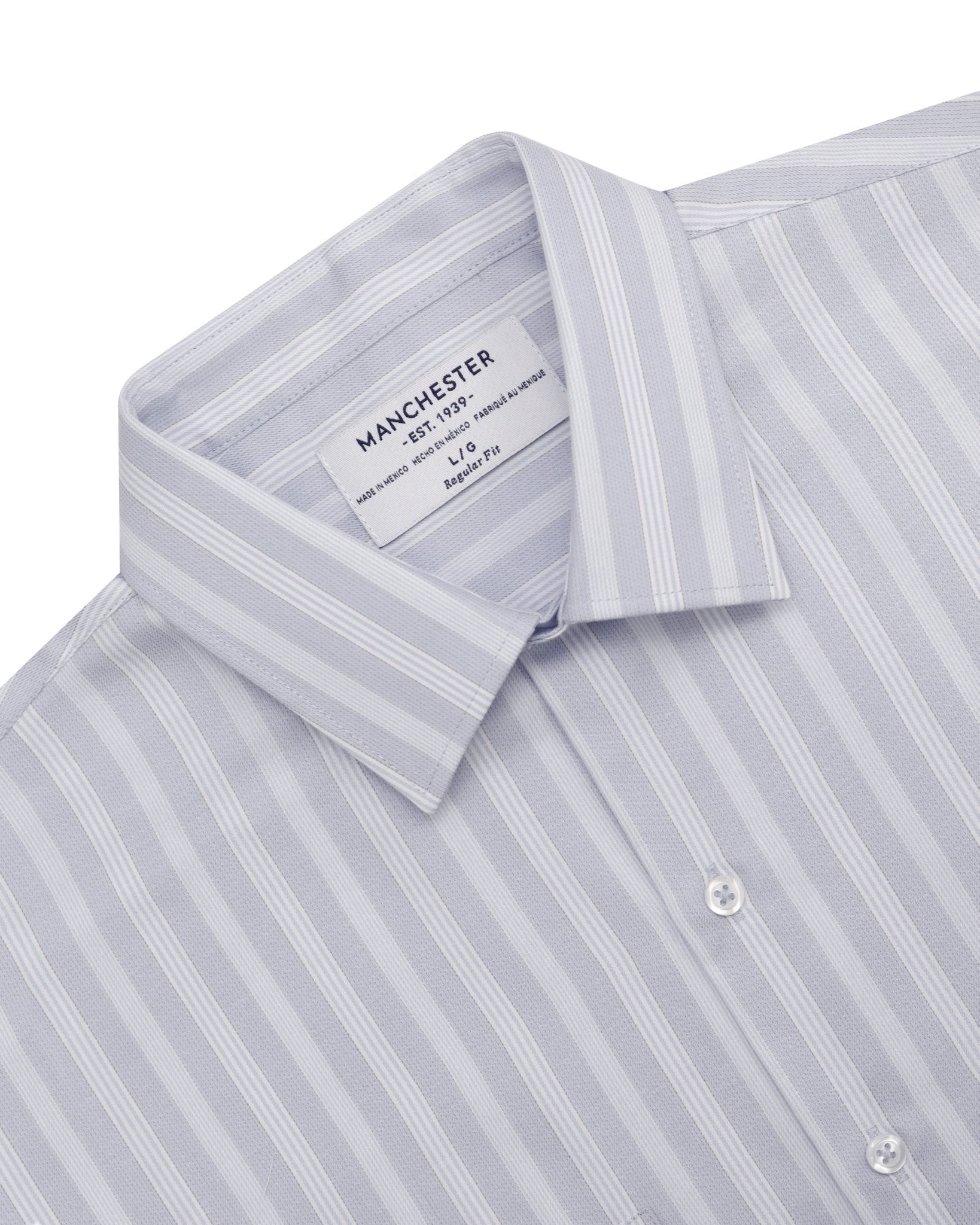 Manchester Camisa Casual Regular Fit Estilo Chazarilla – Rayas Verticales - Manchester