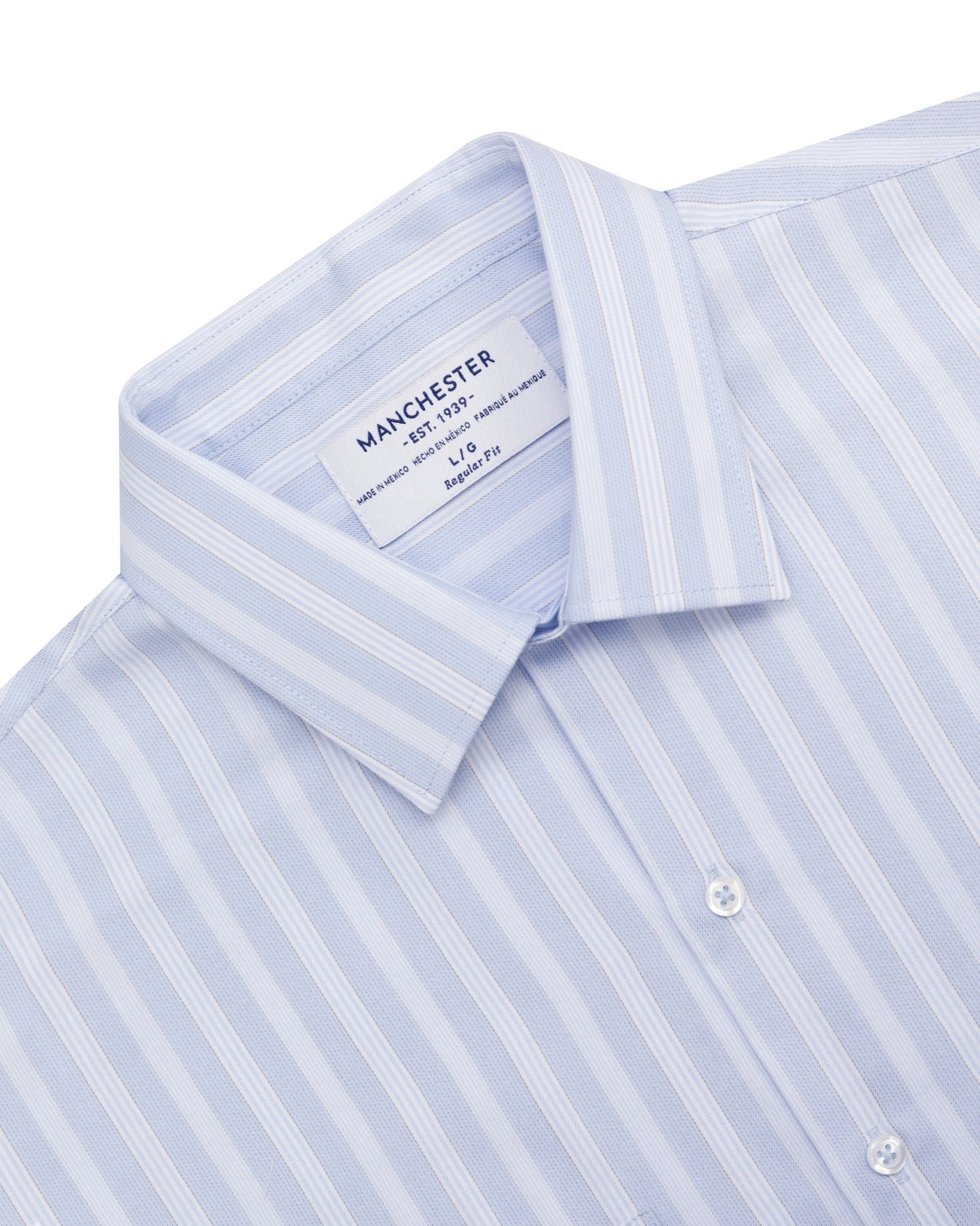 Manchester Camisa Casual Regular Fit Estilo Chazarilla – Rayas Verticales - Manchester