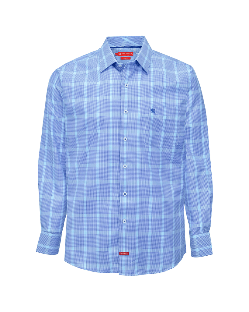 Manchester Camisa Casual Slim Fit Patrón de Cuadros - Manga Larga - Manchester