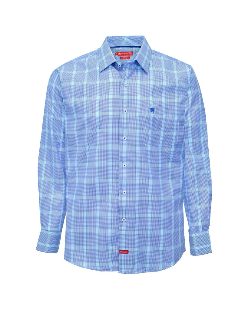 Manchester Camisa Casual Slim Fit Patrón de Cuadros - Manga Larga - Manchester
