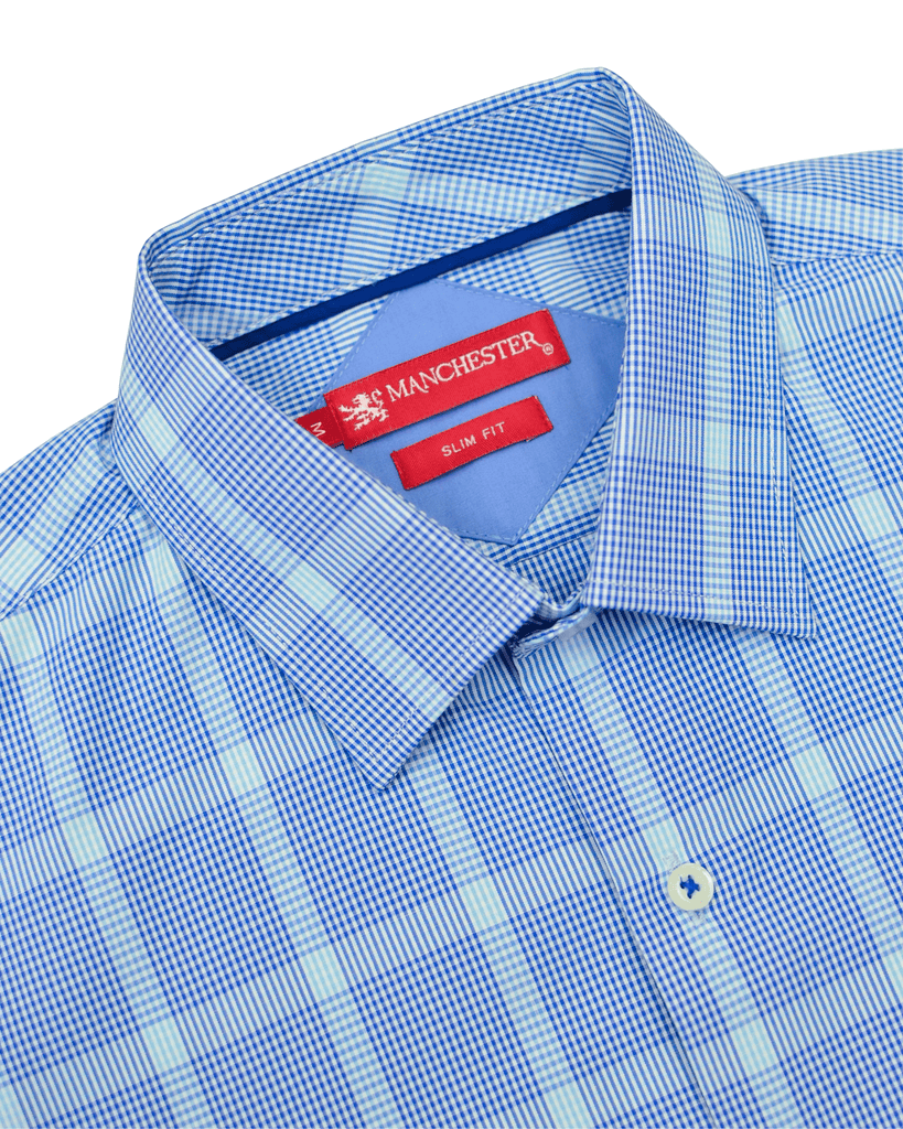 Manchester Camisa Casual Slim Fit Patrón de Cuadros - Manga Larga - Manchester