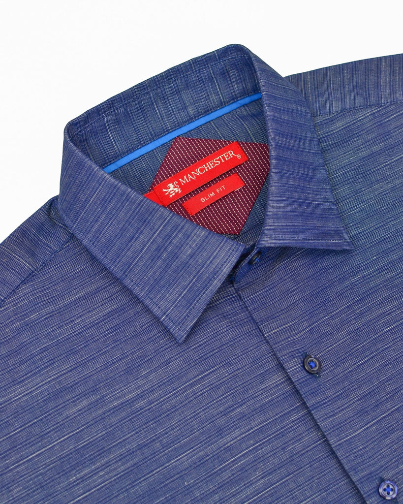 Manchester Camisa Casual Slim Fit Patrón de Jaspeado - Manga Larga - Manchester