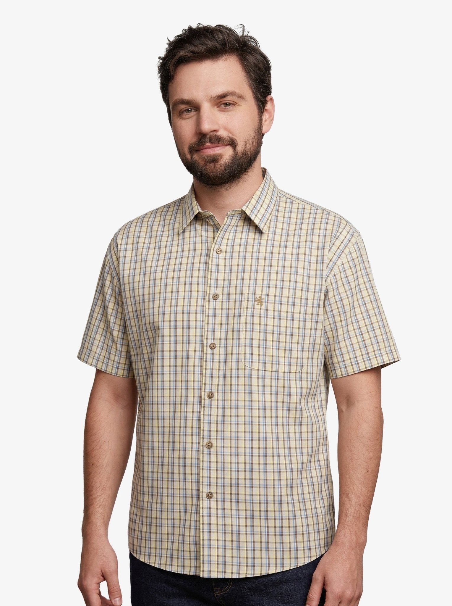 Manchester Camisa Casual Talla Extra Cuadros Algodón-Poliéster - Manchester