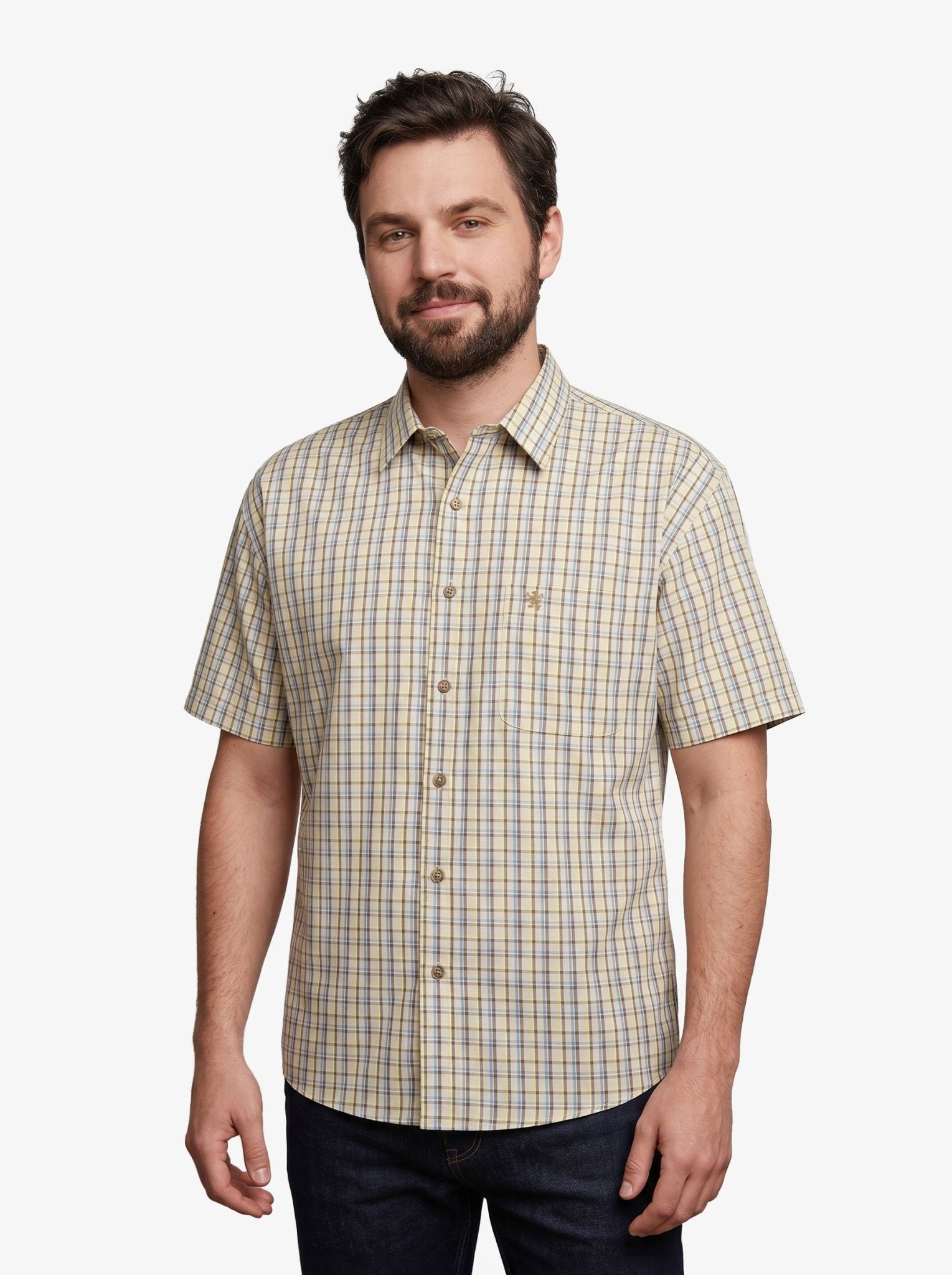 Manchester Camisa Casual Talla Extra Cuadros Algodón-Poliéster - Manchester