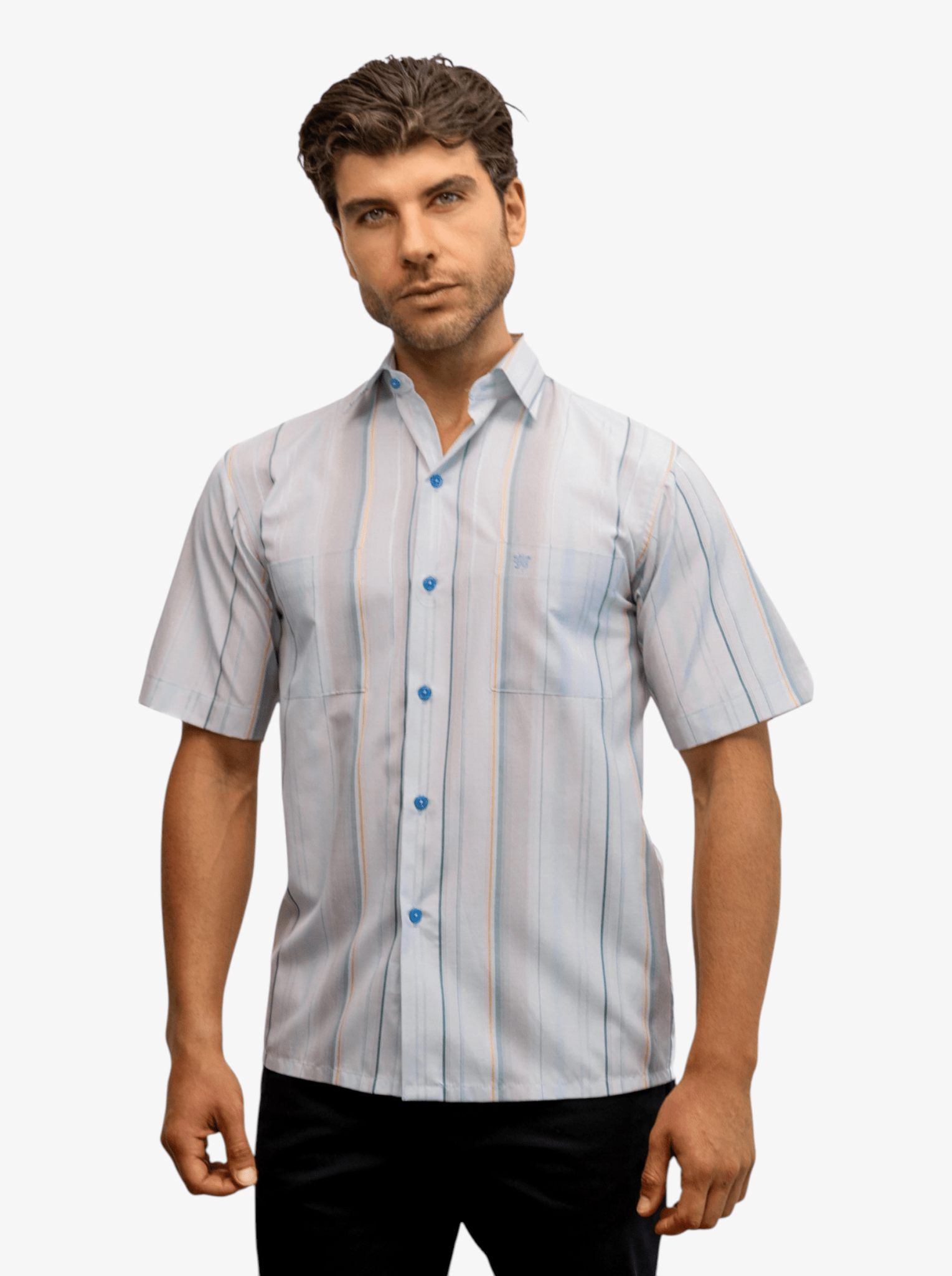 Manchester Camisa Casual Veraniega con Doble Bolsillo - Manchester