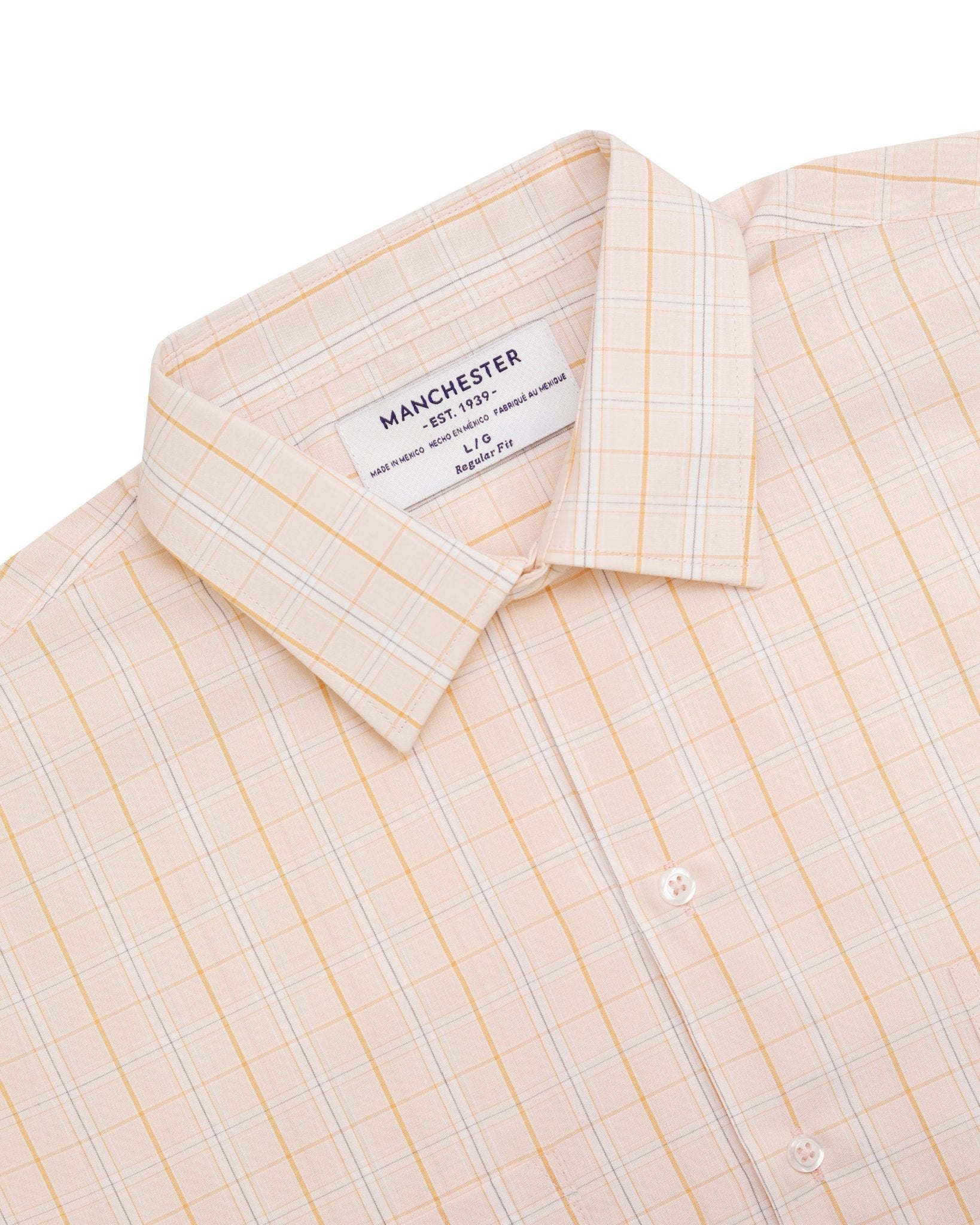 Manchester Camisa Chazarilla con Diseño de Cuadrícula y Bolsillos - Manchester