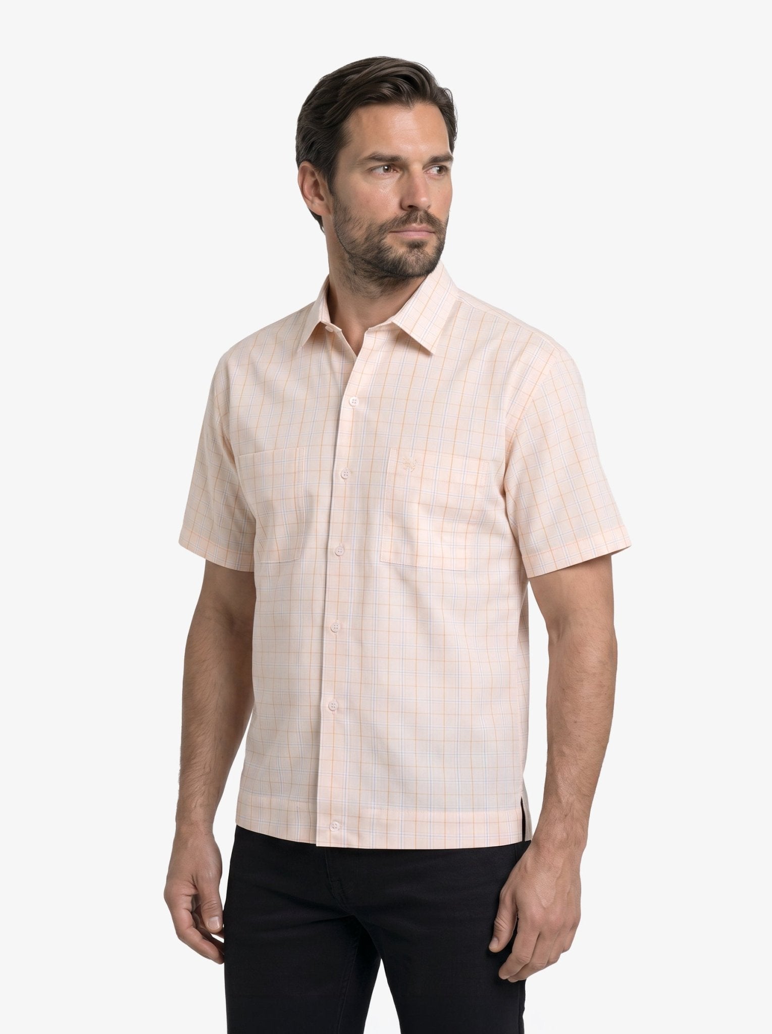Manchester Camisa Chazarilla con Diseño de Cuadrícula y Bolsillos - Manchester