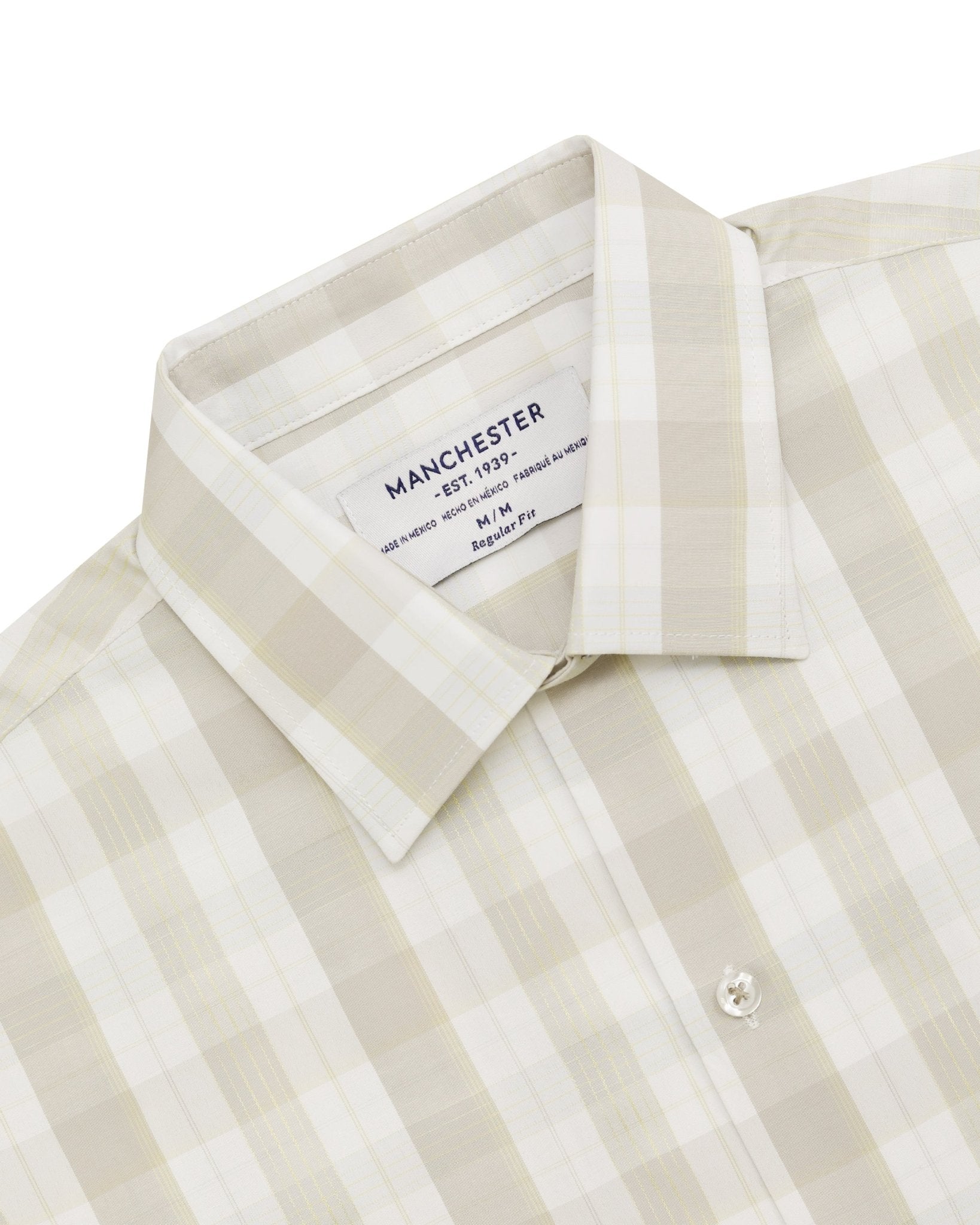 Manchester Camisa Chazarilla de Cuadros Estilo Gingham con Doble Bolsillo - Manchester