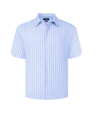 Manchester Camisa Chazarilla - Manga Corta color azul para hombre