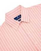 Manchester Camisa Chazarilla - Manga Corta color salmon para hombre