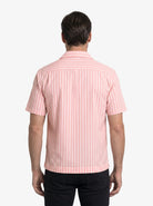 Manchester Camisa Chazarilla - Manga Corta color salmon para hombre