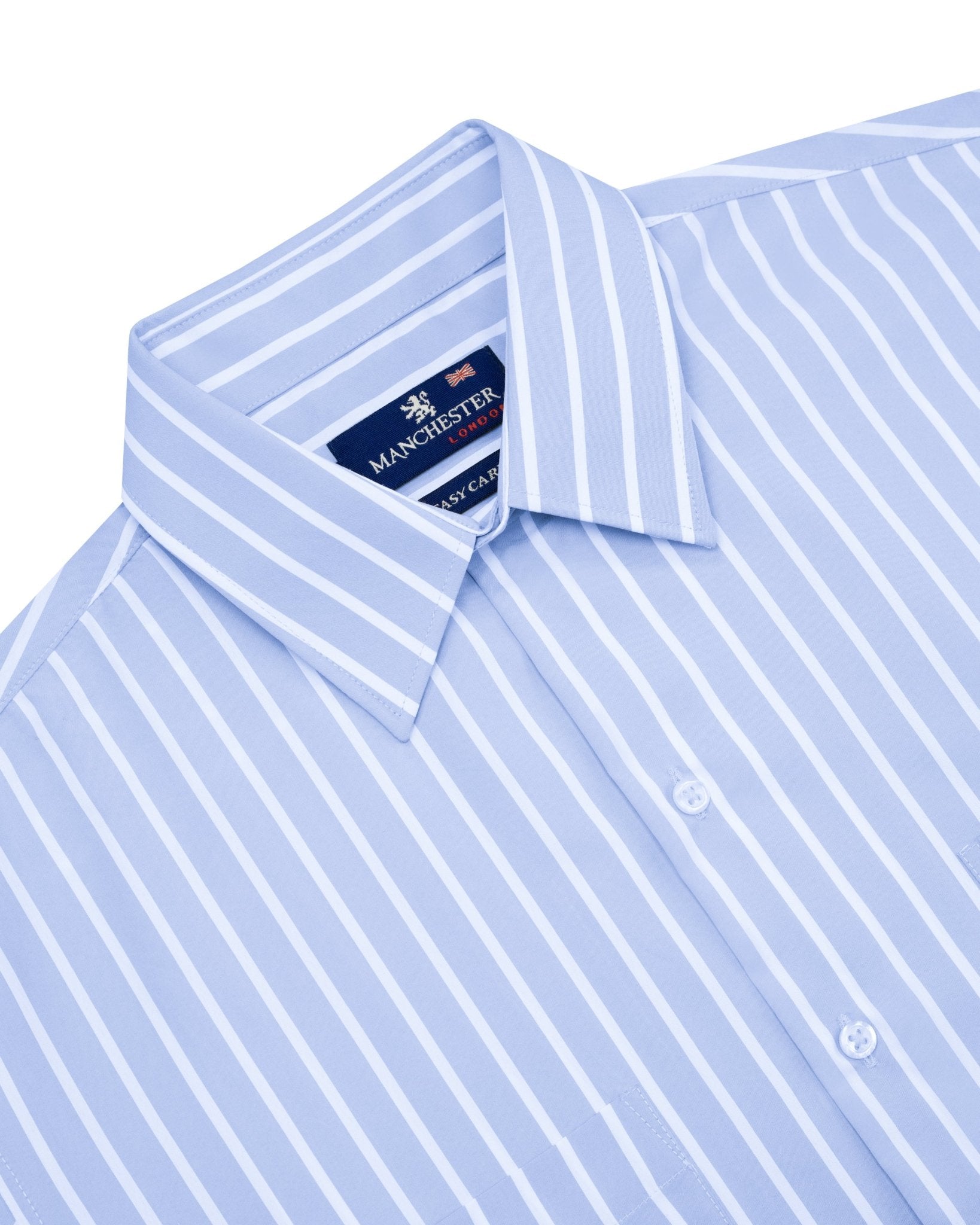 Manchester Camisa Chazarilla - Manga Corta color azul para hombre