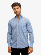 Manchester Camisa de Casual con Patrón Cuadrícula Sofisticada - Manchester