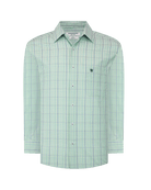Manchester Camisa de Casual con Patrón Cuadrícula Sofisticada - Manchester