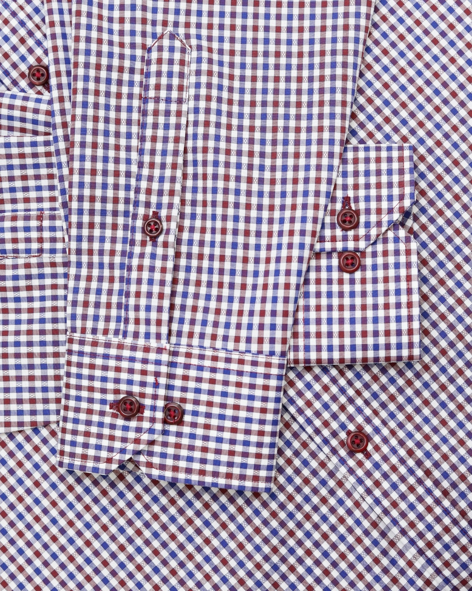 Manchester Camisa de Casual Microcuadro Button Down - Manchester