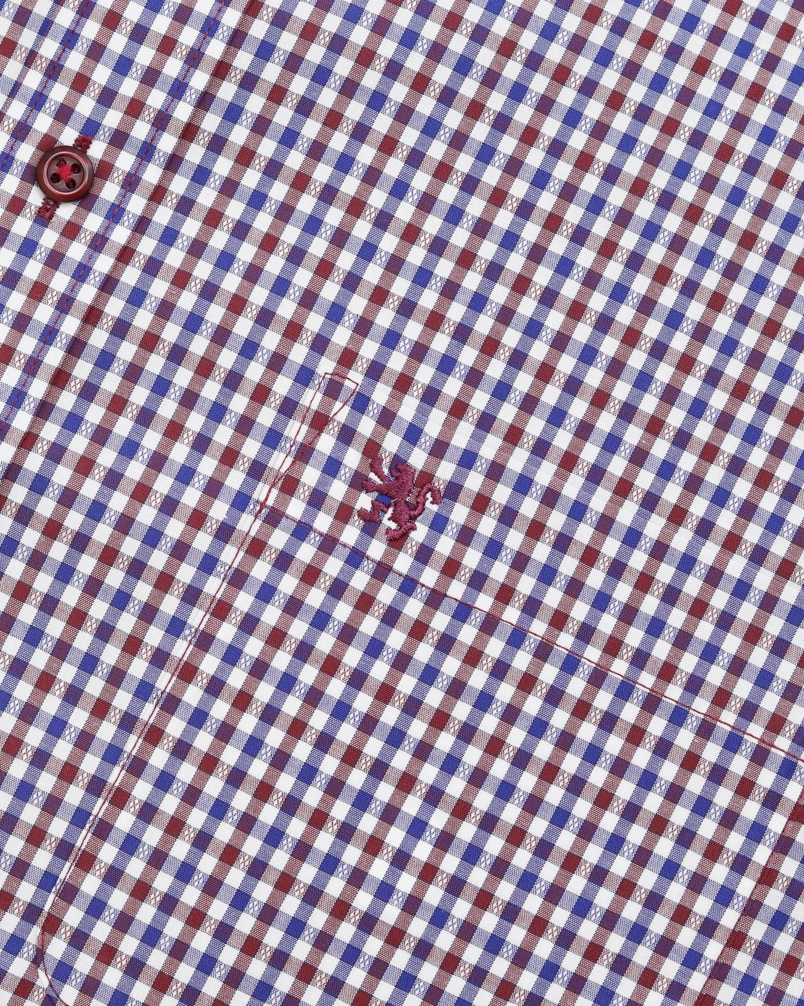 Manchester Camisa de Casual Microcuadro Button Down - Manchester