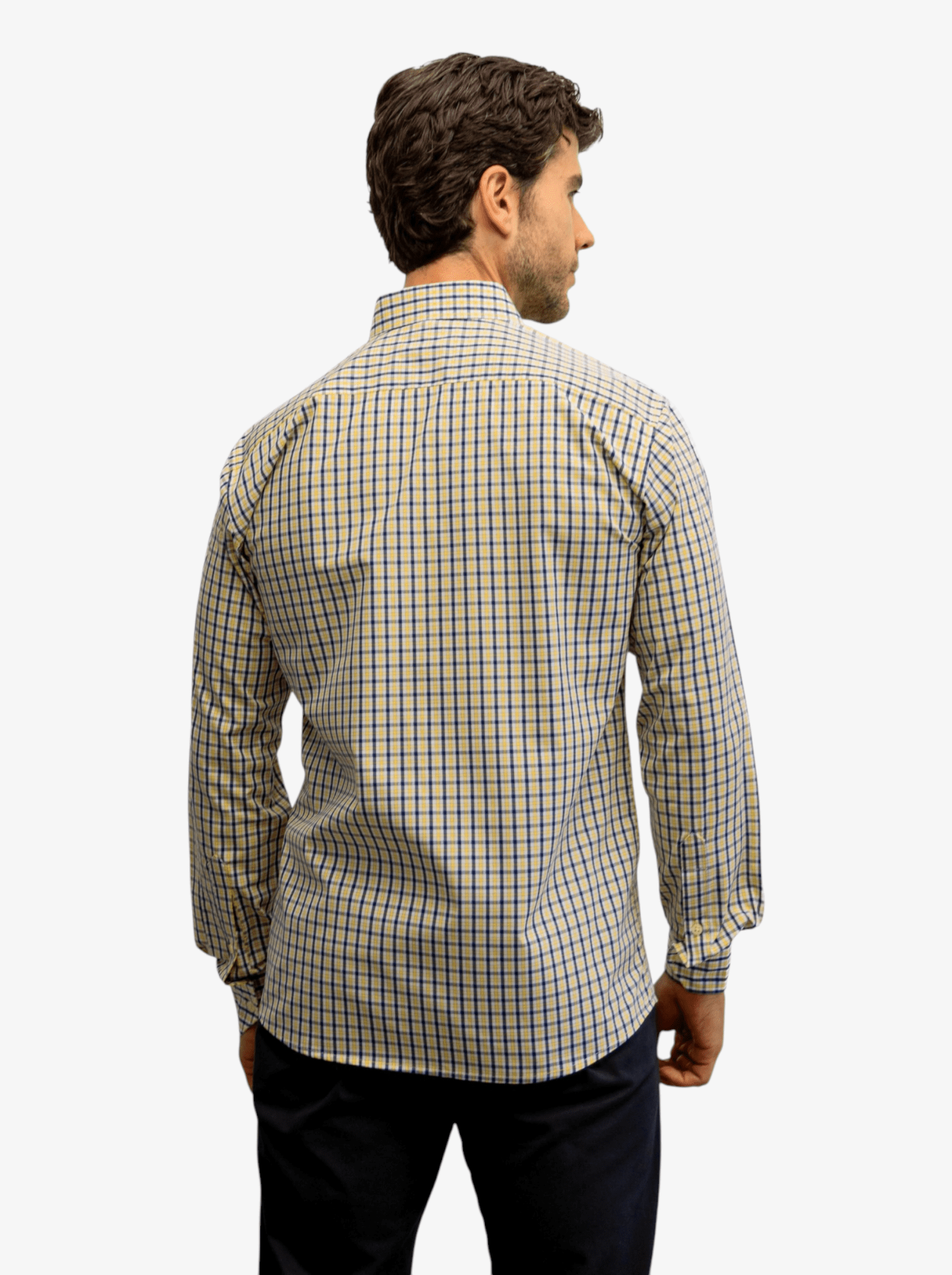 Manchester Camisa de Casual Microcuadro Button Down - Manchester