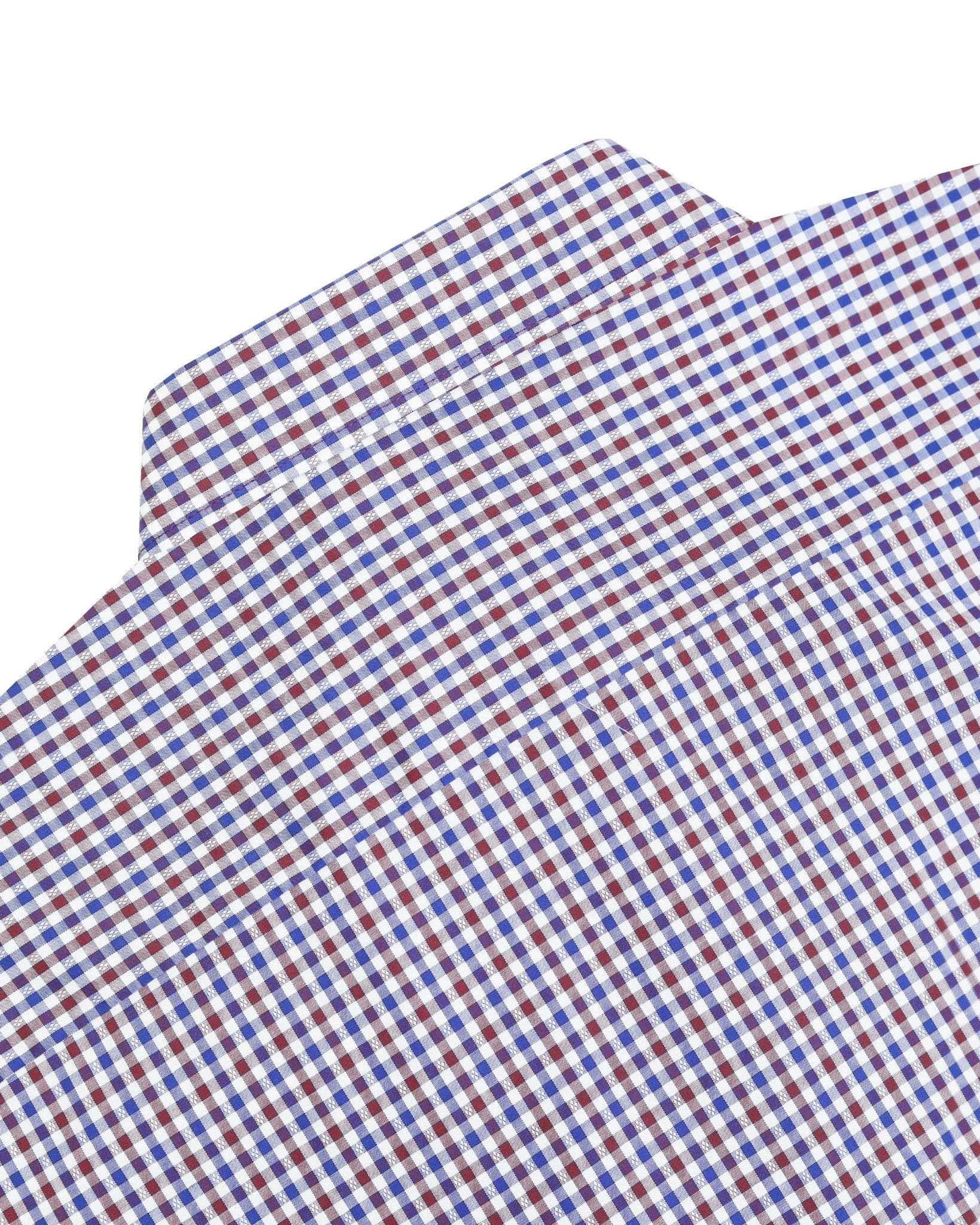 Manchester Camisa de Casual Microcuadro Button Down - Manchester