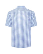 Manchester Camisa de Cuadros Manga Corta Casual Fresca - Manchester