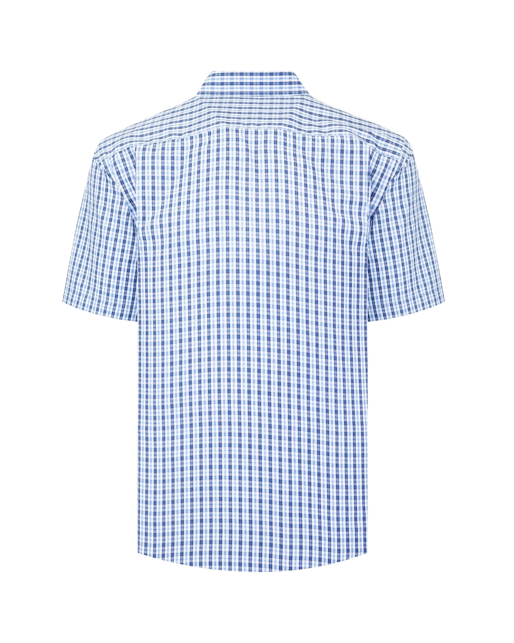 Manchester Camisa de Cuadros Manga Corta Casual Fresca - Manchester