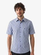 Manchester Camisa de Cuadros Manga Corta Casual Fresca - Manchester