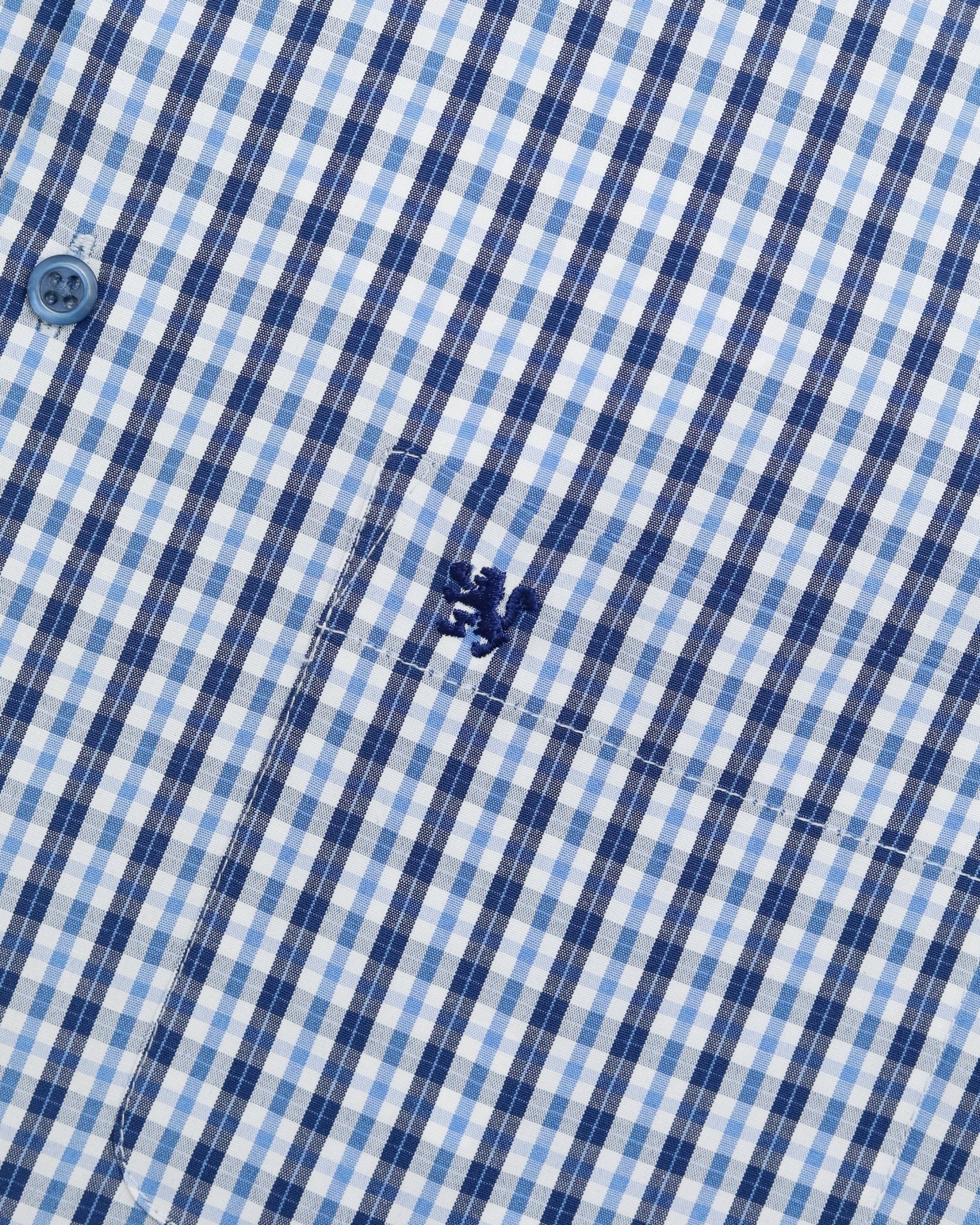 Manchester Camisa de Cuadros Manga Corta Casual Fresca - Manchester