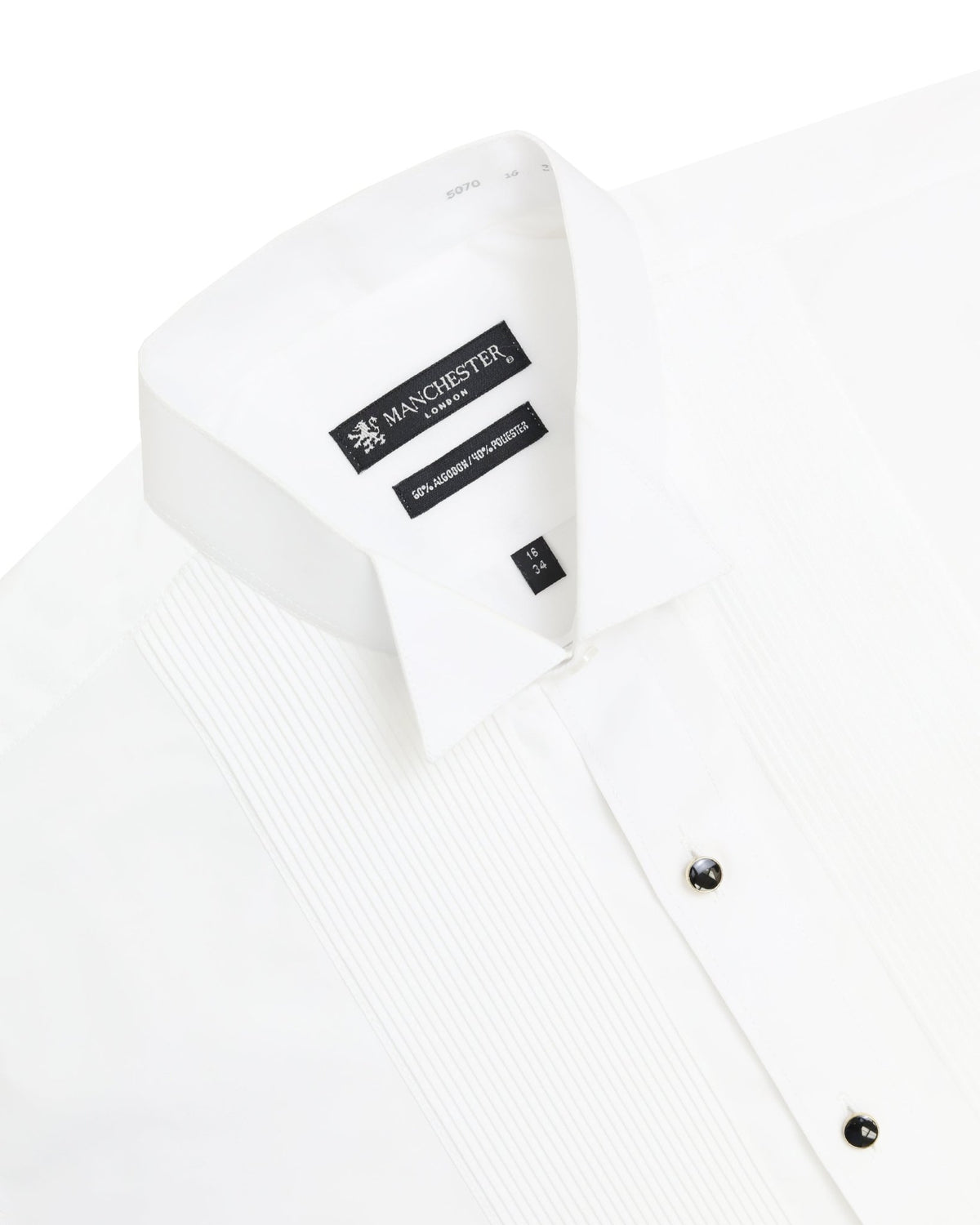 Cuello paloma de camisa de etiqueta Manchester