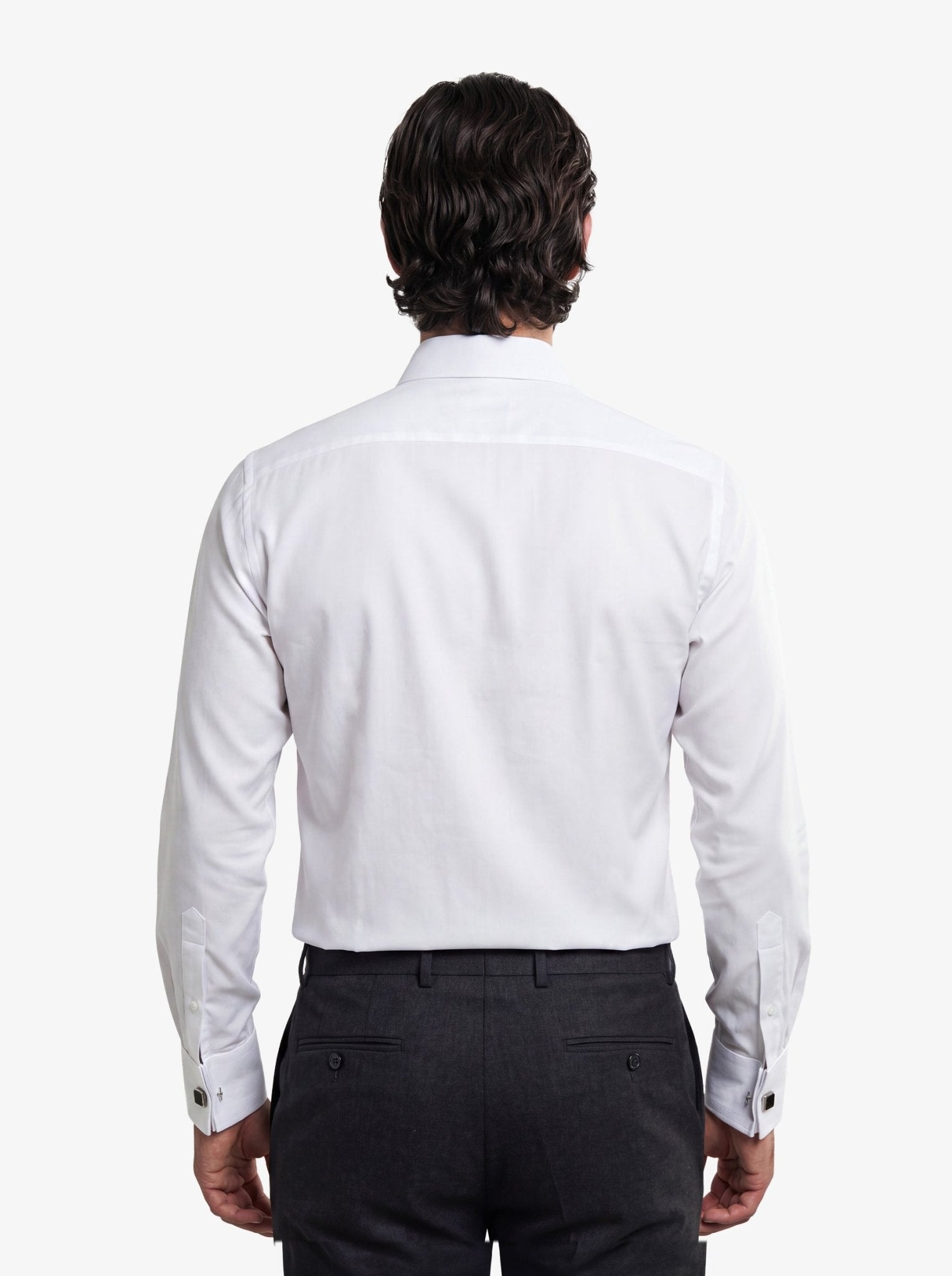 Manchester Camisa de Etiqueta Algodón y Poliéster con Cuello Ajustable Sin Bolsas - Manchester