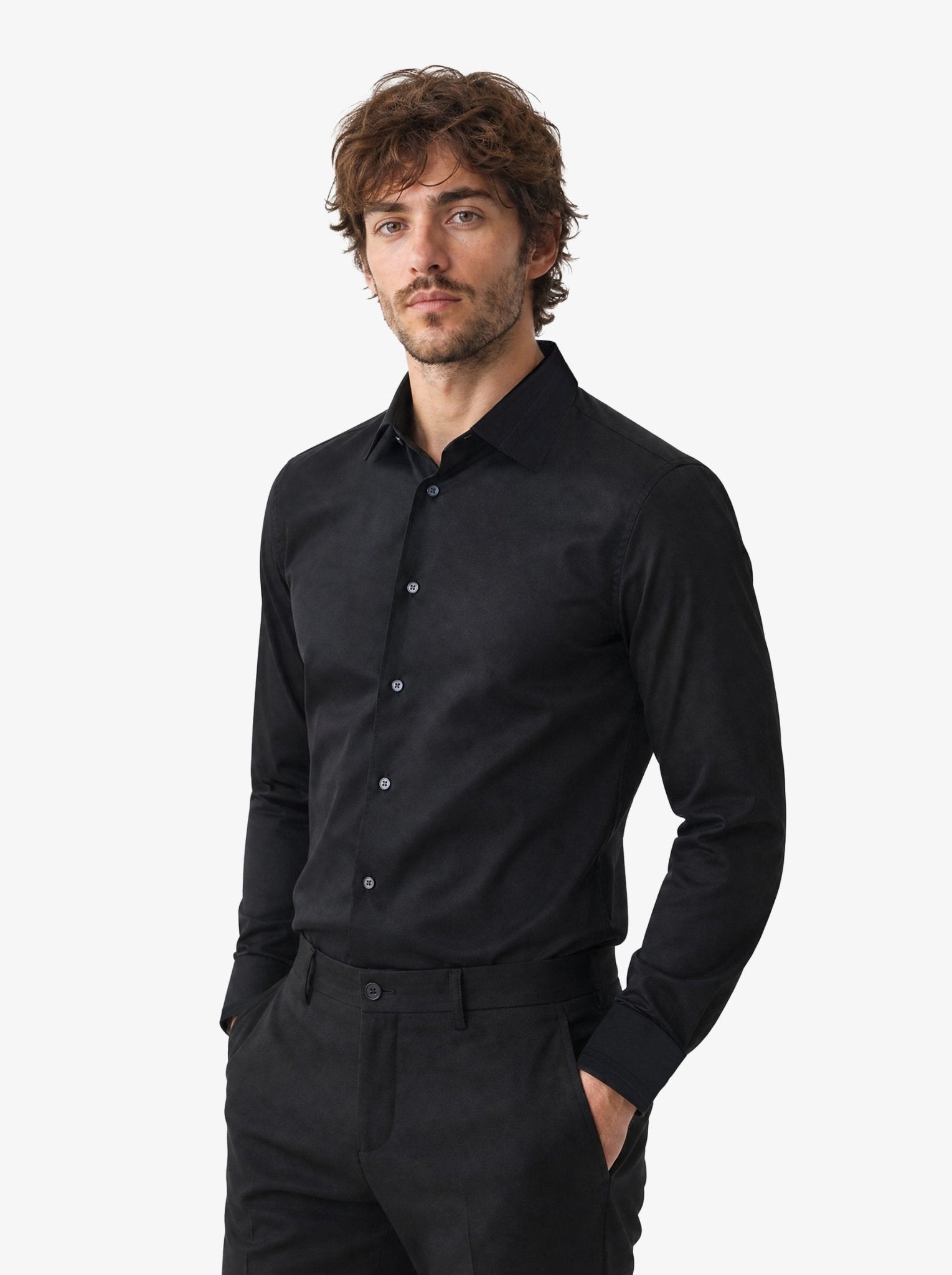 Manchester Camisa de Etiqueta en Algodón con Puño Doble - Manchester
