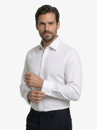 Manchester Camisa de Etiqueta para Smoking Manga Larga color blanco para hombre
