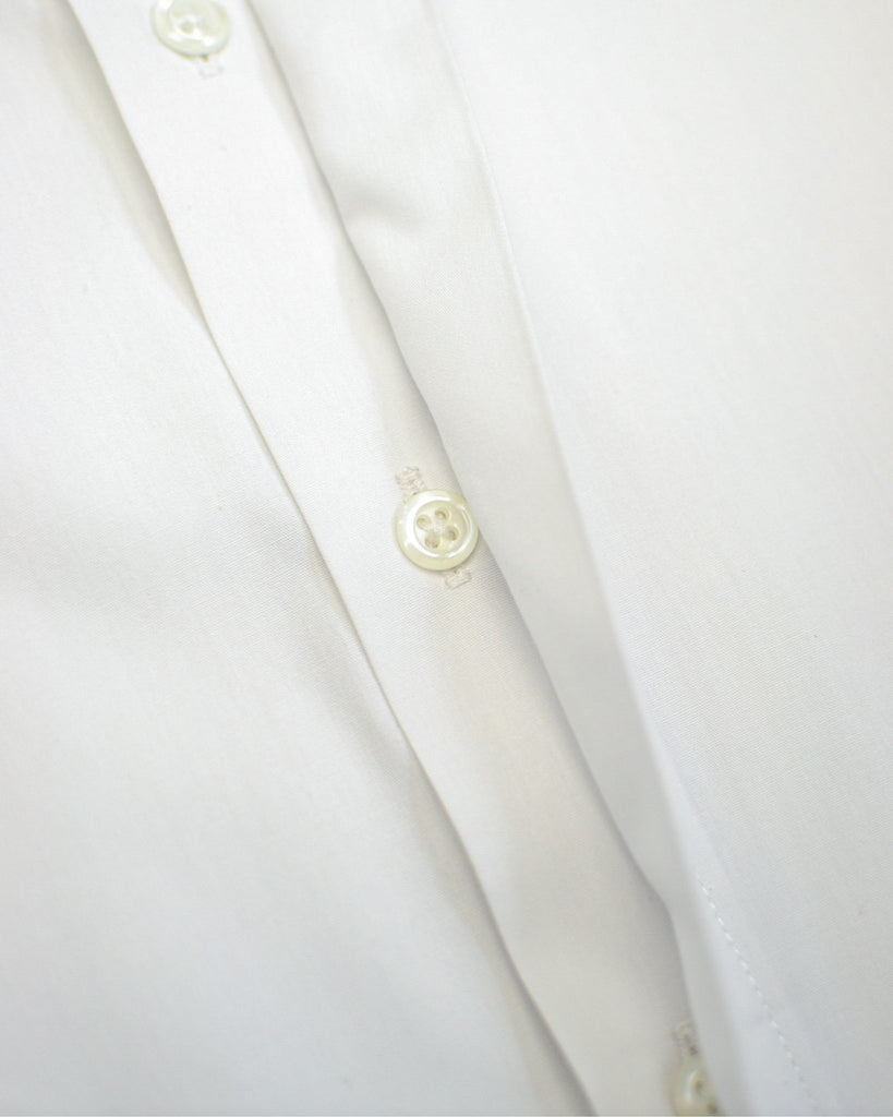 Manchester Camisa de Etiqueta Slim Fit Mezcla Algodón con Cuello Ajustable - Manchester