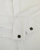 Manchester Camisa de Etiqueta Slim Fit Mezcla Algodón con Cuello Ajustable - Manchester