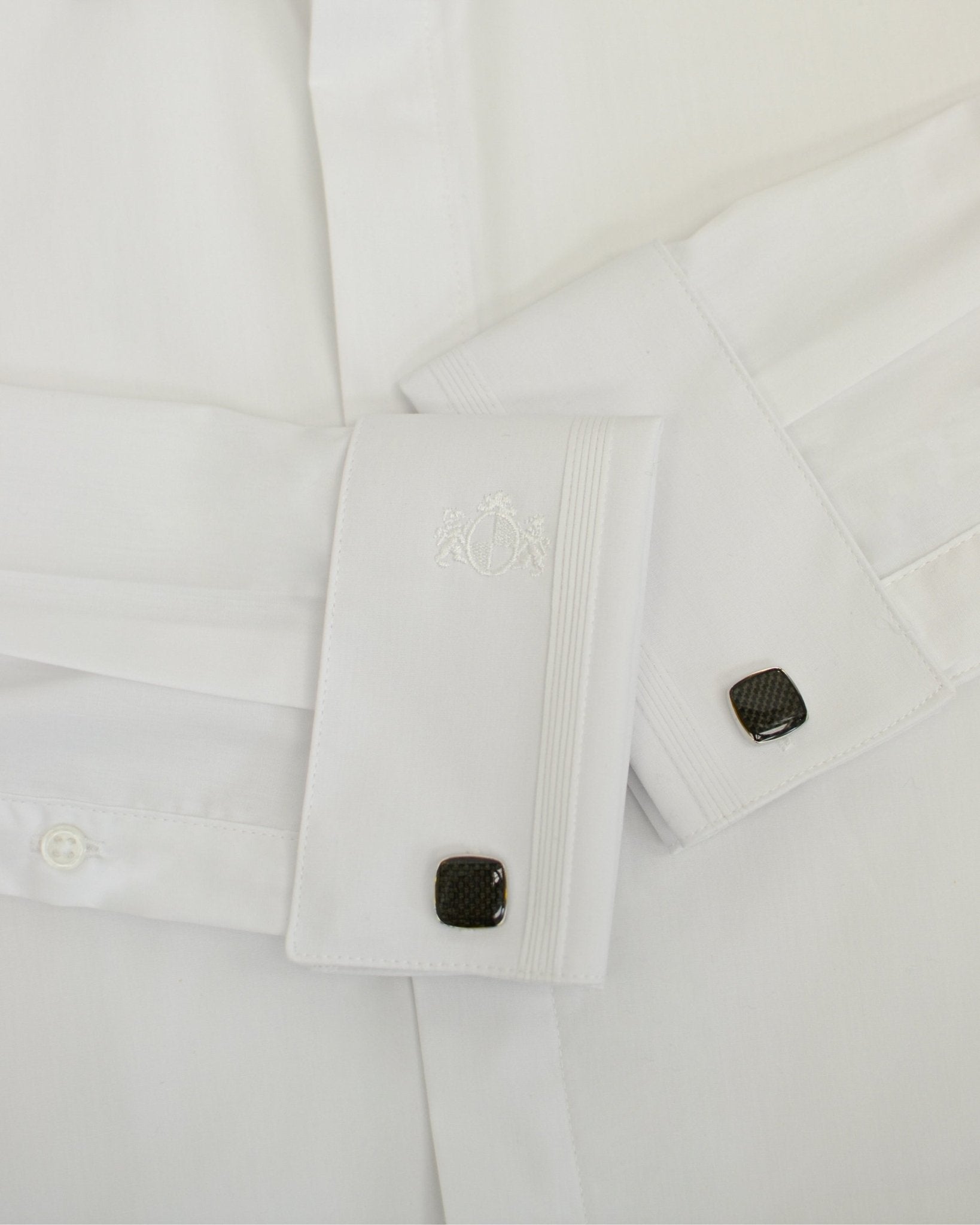 Manchester Camisa de Etiqueta Slim Fit Mezcla Algodón con Cuello Ajustable - Manchester