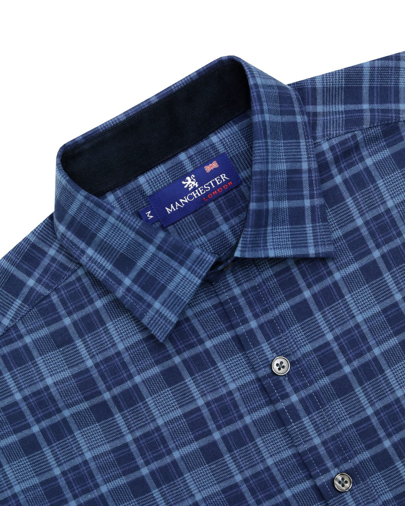 Manchester Camisa de Franela 100% Algodón - Manga Larga - Manchester