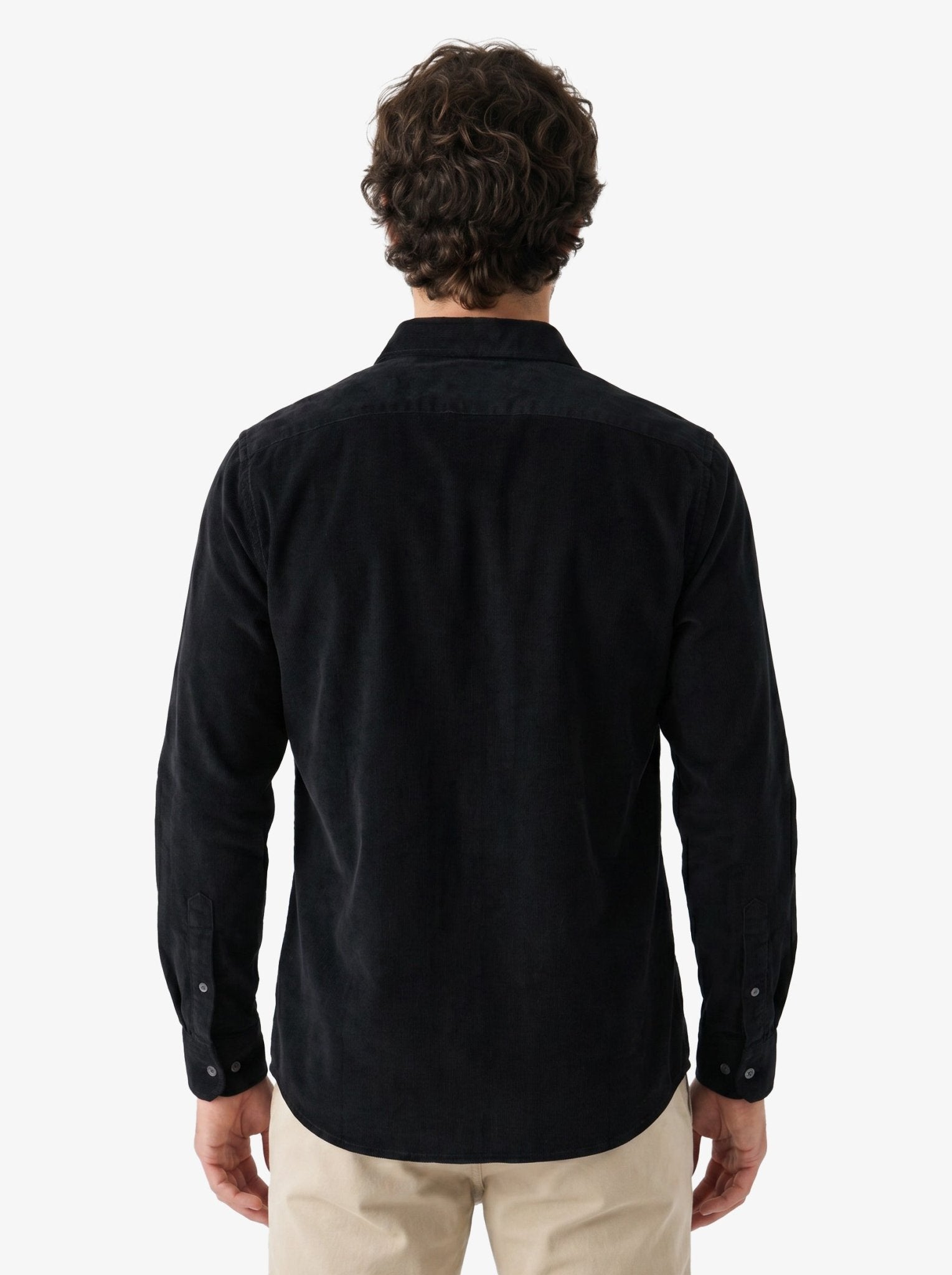 Manchester Camisa de Micropana Regular Fit color negro para hombre