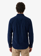 Manchester Camisa de Micropana Regular Fit color marino para hombre