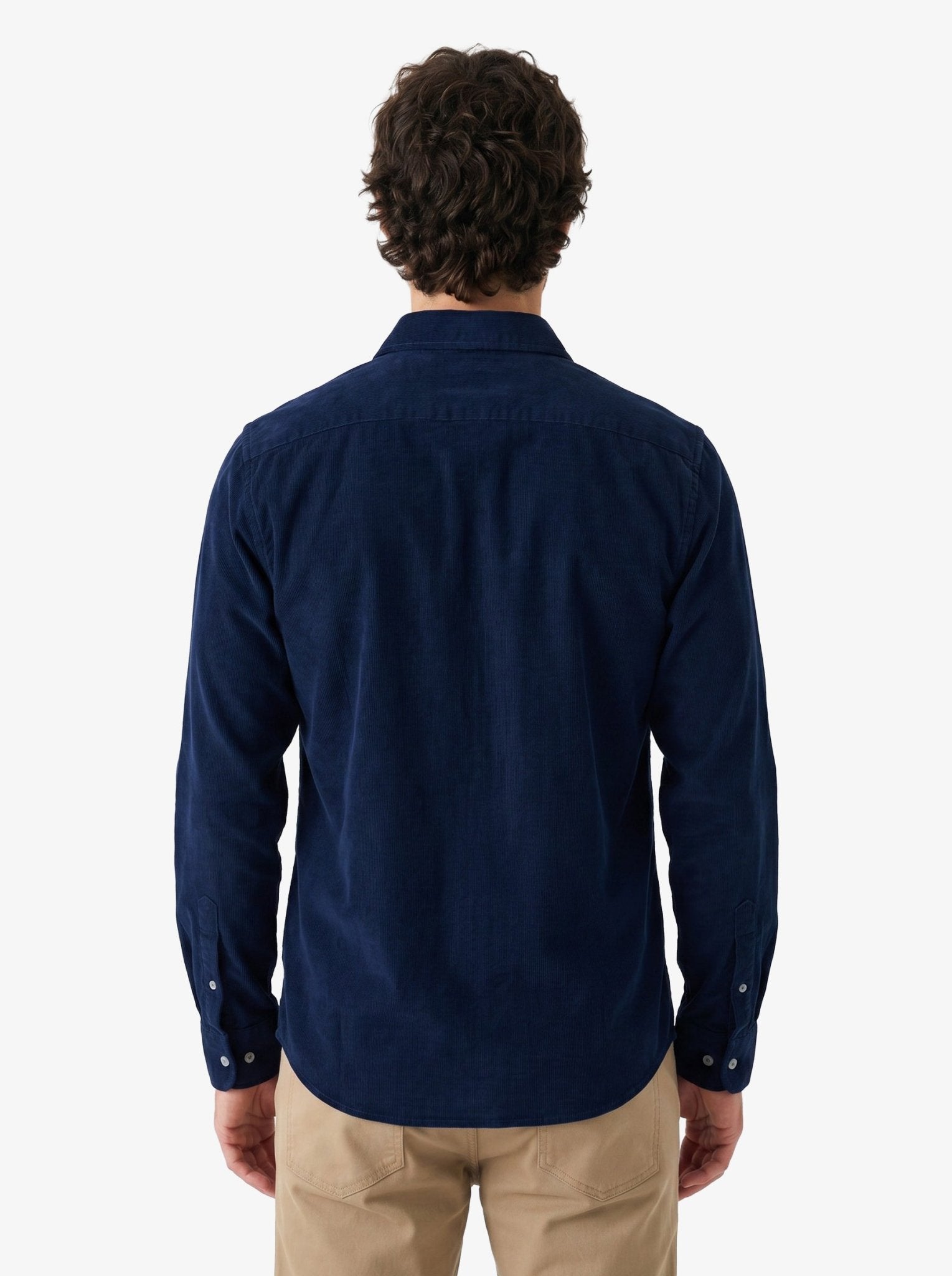 Manchester Camisa de Micropana Regular Fit color marino para hombre