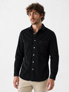 Manchester Camisa de Micropana Regular Fit color negro para hombre