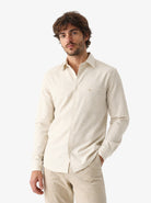 Manchester Camisa de Semi-Casual con Diseño Geométrico Suave - Manchester