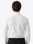 Manchester Camisa de Vestir Algodón y Poliéster Manga Larga color blanco para hombre