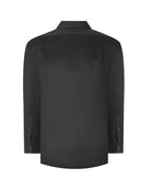 Manchester Camisa de Vestir Algodón y Poliéster Manga Larga color negro para hombre