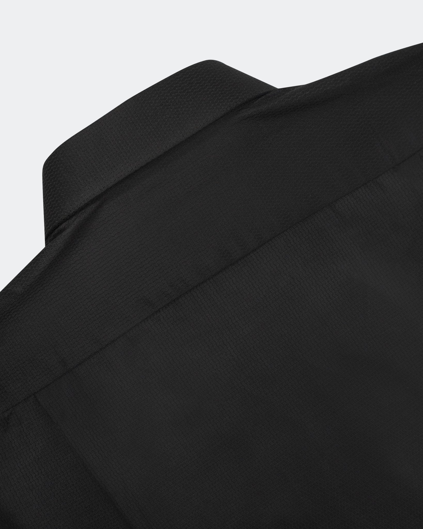 Manchester Camisa de Vestir Algodón y Poliéster Manga Larga color negro para hombre