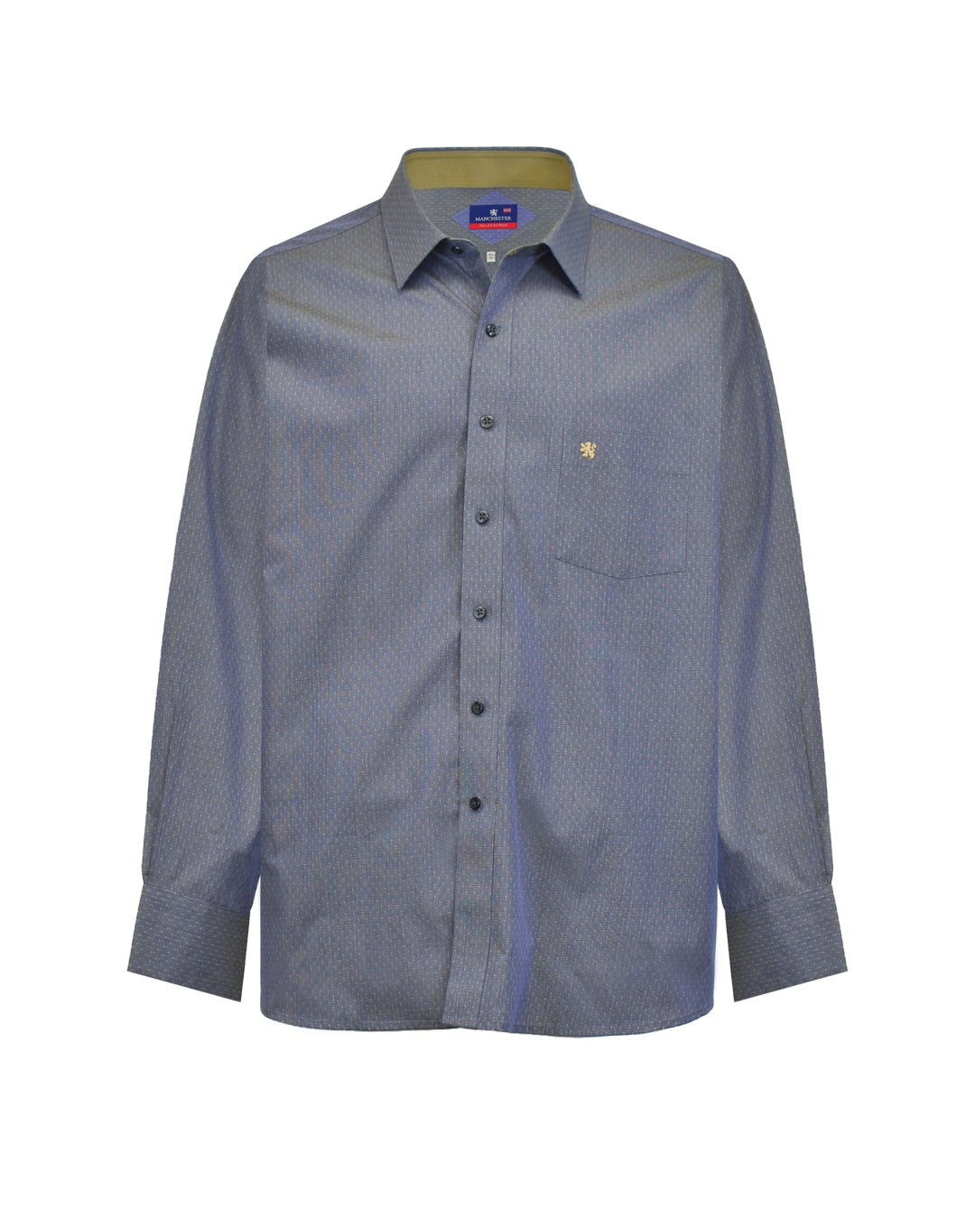 Manchester Camisa de Vestir Big and Tall 100% Algodón Manga Larga - Manchester