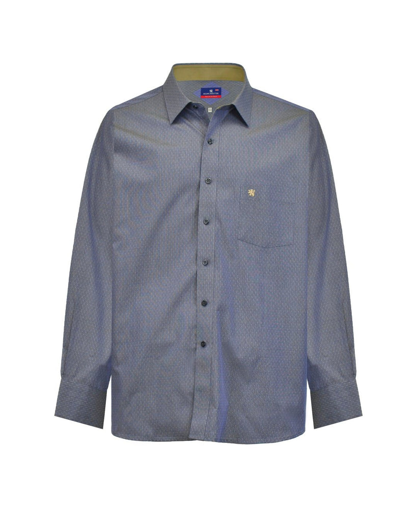 Manchester Camisa de Vestir Big and Tall 100% Algodón Manga Larga - Manchester