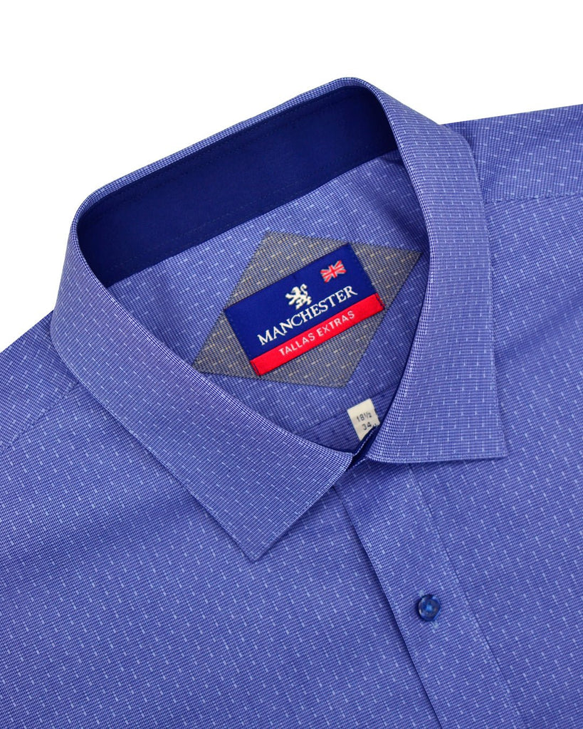Manchester Camisa de Vestir Big and Tall 100% Algodón Manga Larga - Manchester