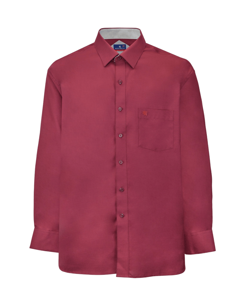 Manchester Camisa de Vestir Big and Tall Algodón y Poliéster Regular Fit - Manchester